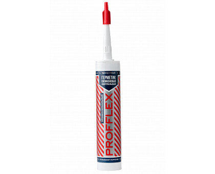 Герметик силиконовый нейтральный PROFFLEX 280ml прозрачный