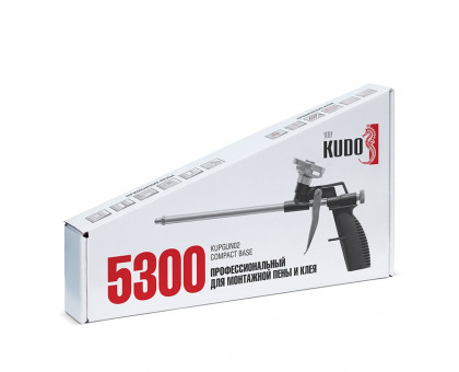 Пистолет для монтажной PROFF пены и клея-пены KUDO(GUN02)металл.чёрн(тефлоновая дозирующая игла)