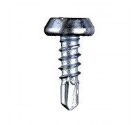 Саморез по металлу 3,8х11, белые, наконечник сверло